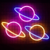 Planet Neon Light lampa ścienna LED, neonowa pom-żół [12200000085]